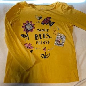 Carter’s long sleeved Tee with glitter